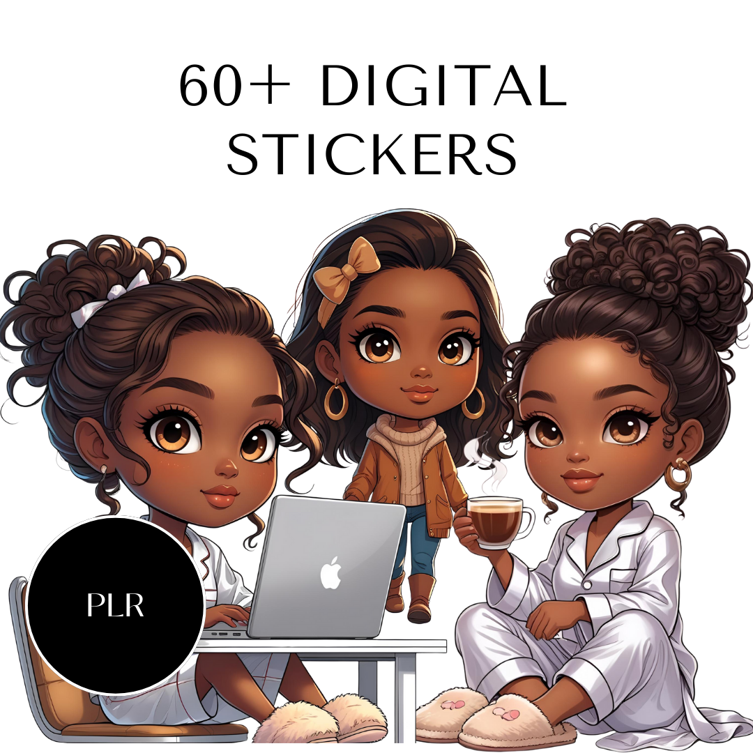 That Girl PLR Digital Planner - Sticker Bundle