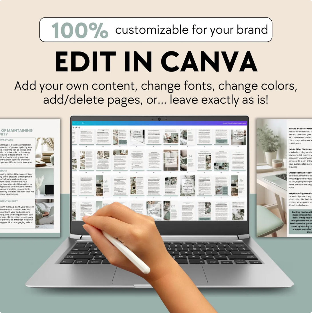 Faceless Instagram Marketing Guide | PLR