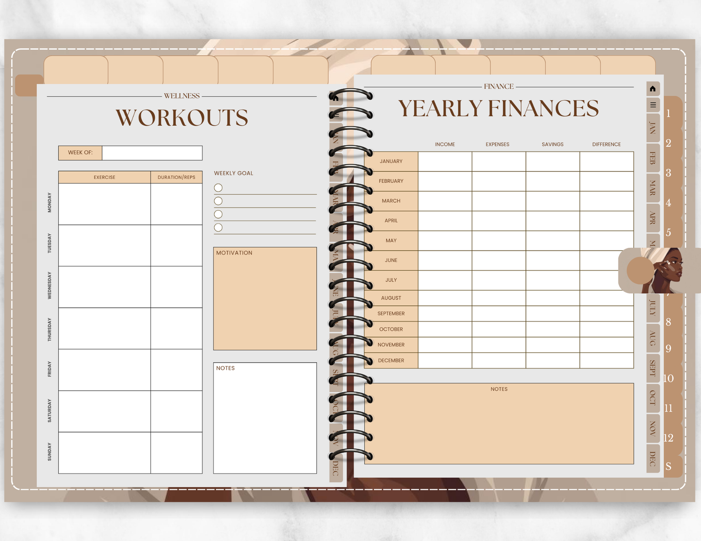 “That Girl” 2026 PLR Digital Planner