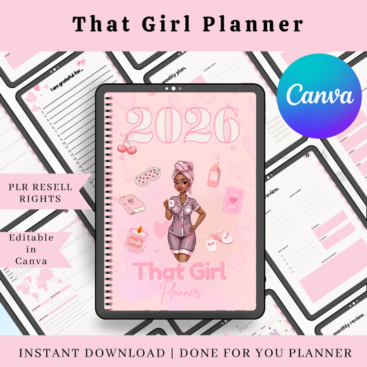 That Girl 2026 Life Planner (PLR + MRR)