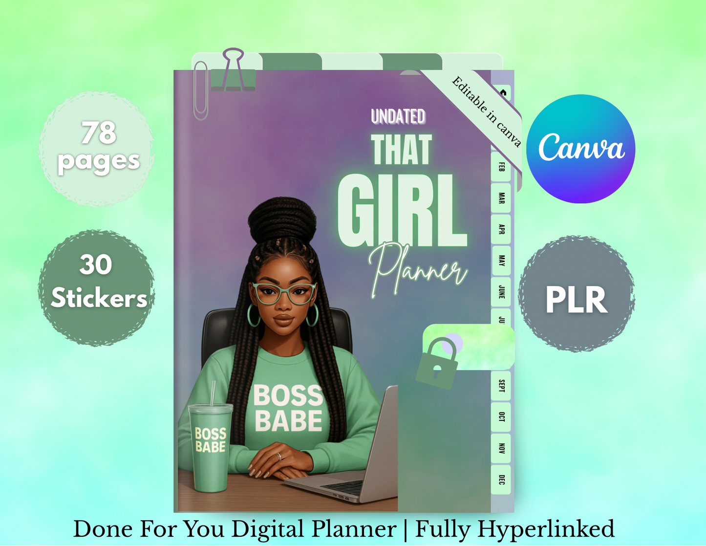 That Girl Planner Undated | PLR