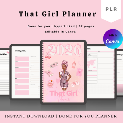 That Girl 2026 Life Planner (PLR + MRR)