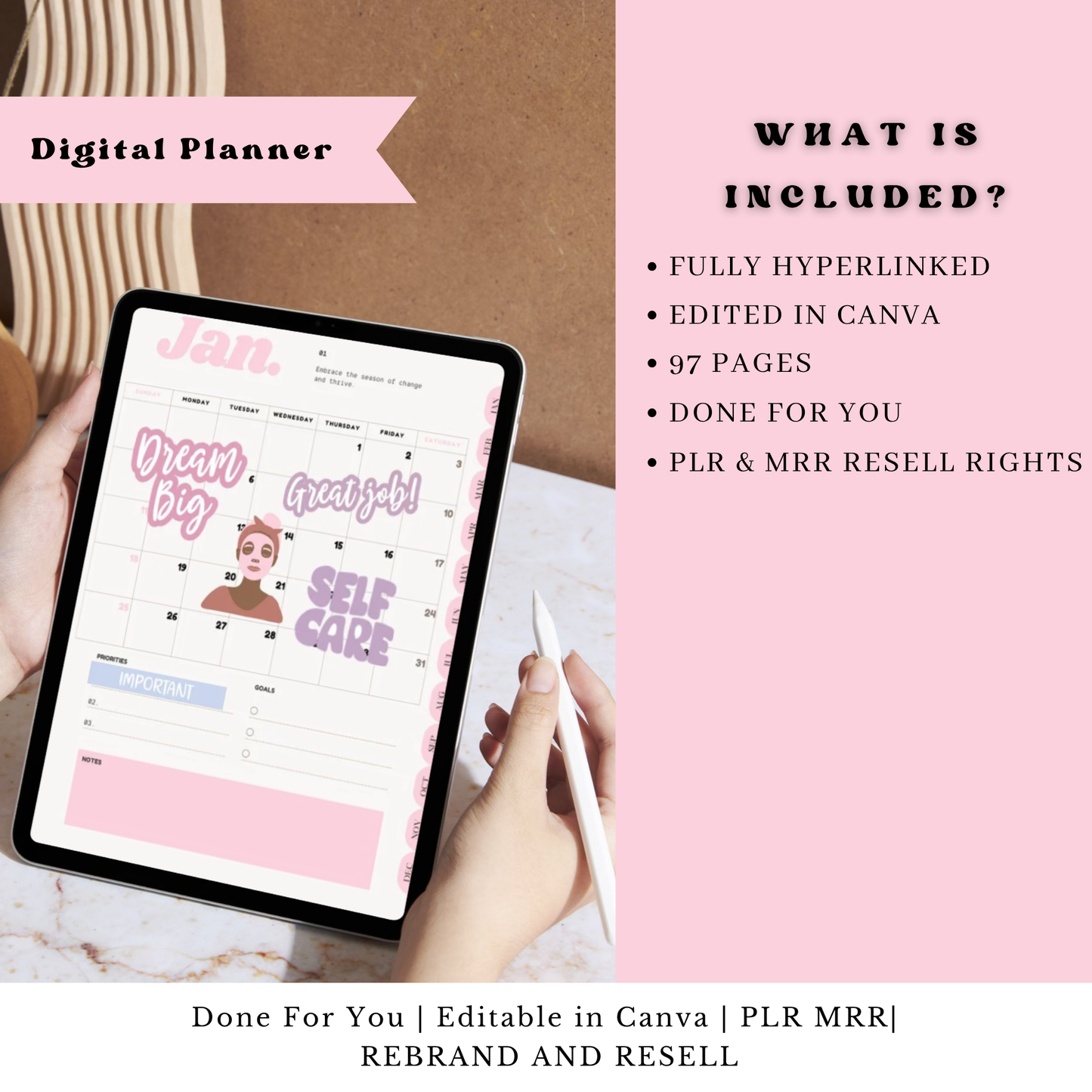 That Girl 2026 Life Planner (PLR + MRR)