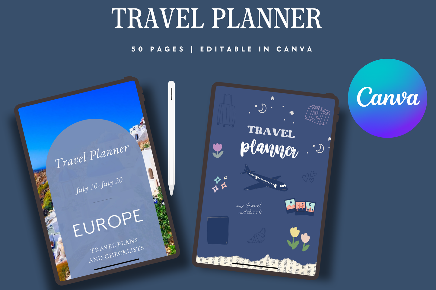 Travel Itinerary Planner Template | PLR MRR