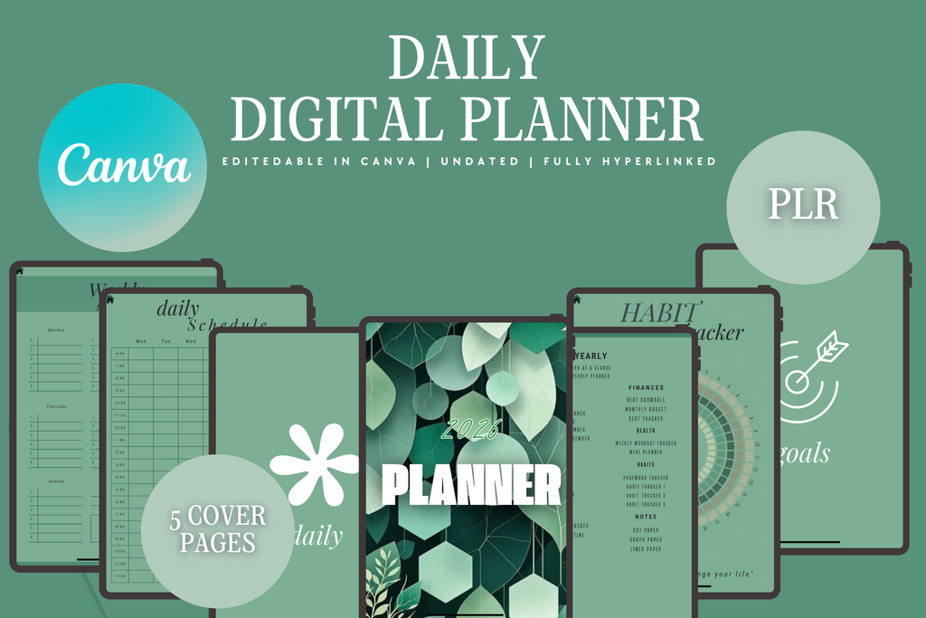 2026 Daily Digital Planner - PLR