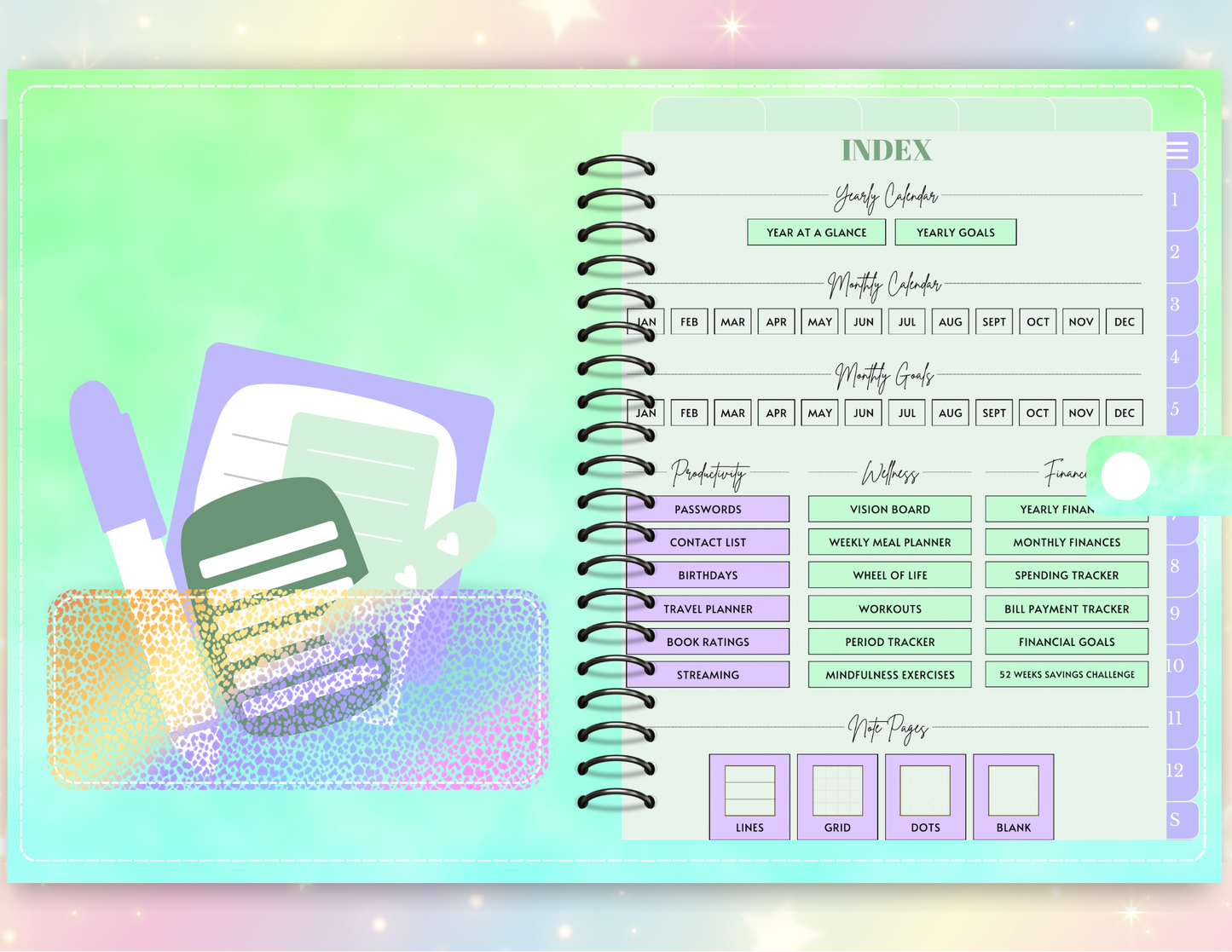 That Girl Planner Undated | PLR