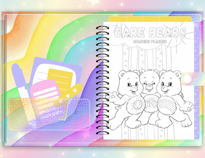 2026 Care Bears Coloring Planner - PLR