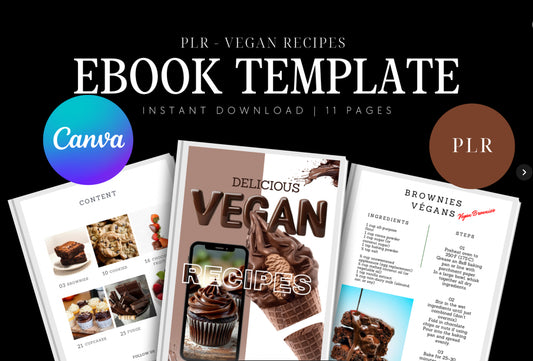 Recipe Canva Ebook Template - PLR