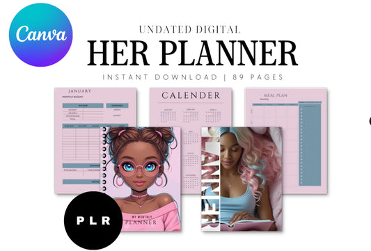 That Girl Soft Pink Digital Planner - PLR