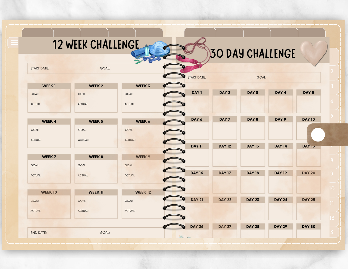 Fitness Planner, Weight Loss Journal | PLR