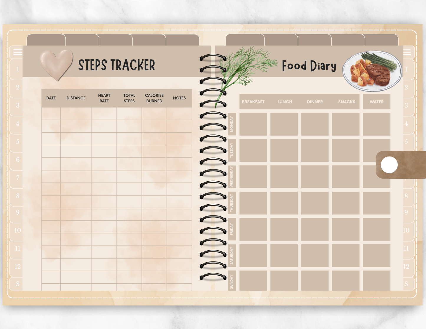 Fitness Planner, Weight Loss Journal | PLR