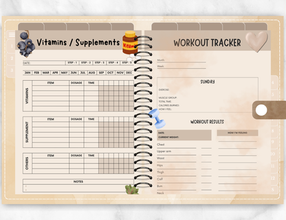 Fitness Planner, Weight Loss Journal | PLR