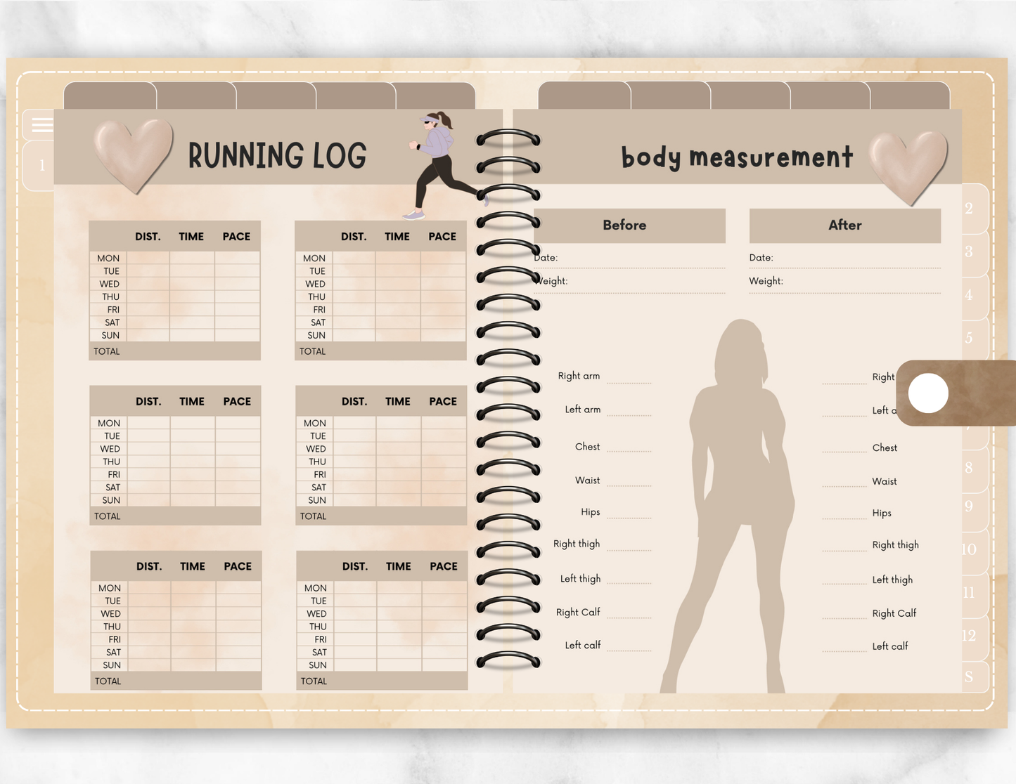 Fitness Planner, Weight Loss Journal | PLR