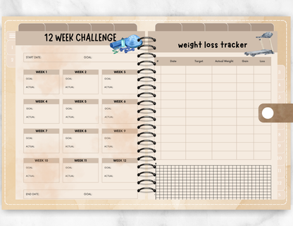 Fitness Planner, Weight Loss Journal | PLR
