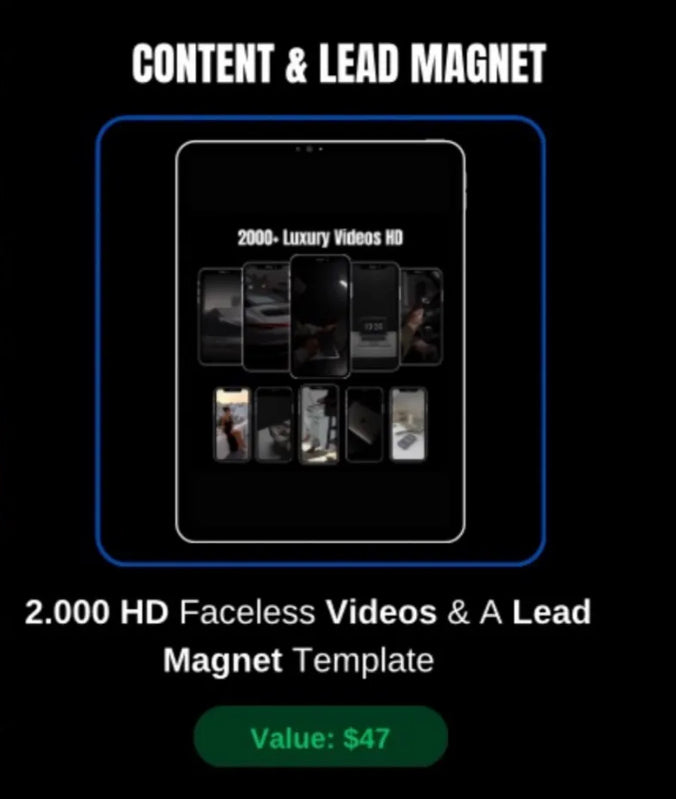 9000+ Faceless Aesthetic Reels + Faceless Blueprint Bundle - PLR MRR