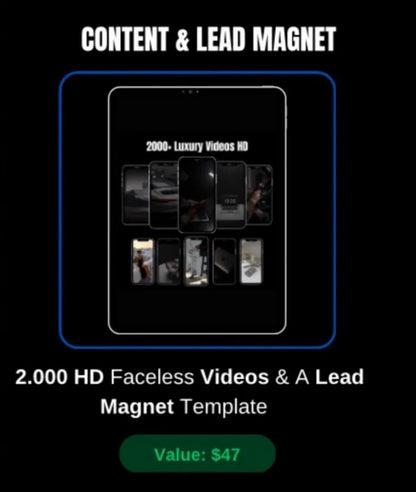 9000+ Faceless Aesthetic Reels + Faceless Blueprint Bundle - PLR MRR