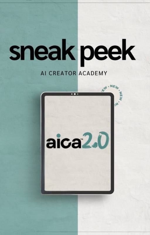 AICA AI Creator Academy Sneak Peek