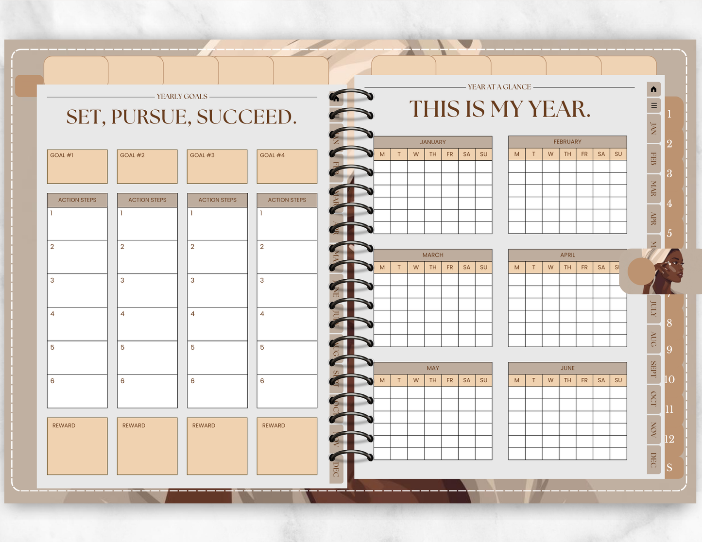 “That Girl” 2026 PLR Digital Planner