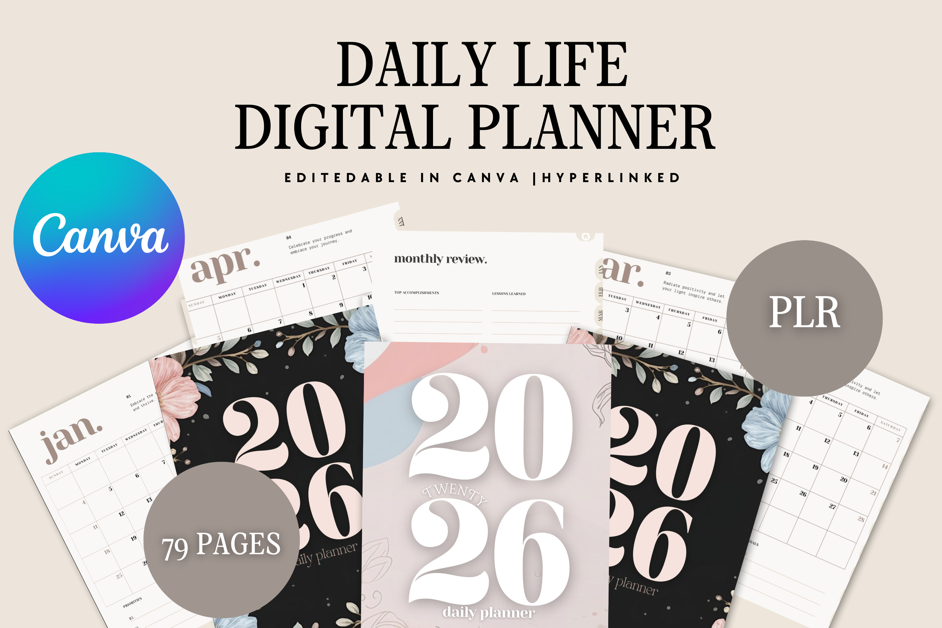 2026 Simple Digital Planner - PLR