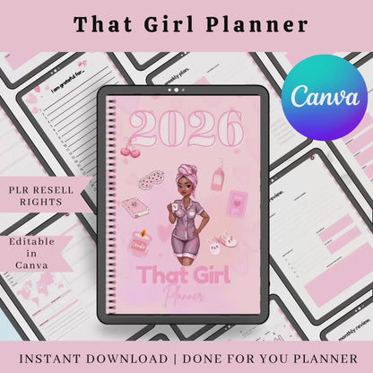 That Girl 2026 Life Planner (PLR + MRR)