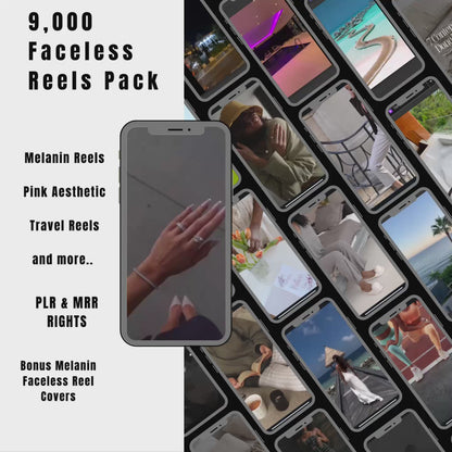 9000+ Faceless Aesthetic Reels + Faceless Blueprint Bundle - PLR MRR