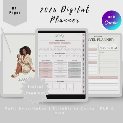 2026 Undated That Girl Planner | PLR MRR